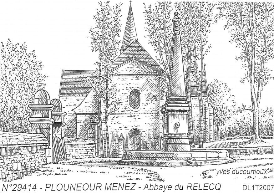 N 29414 - PLOUNEOUR MENEZ - abbaye du relecq